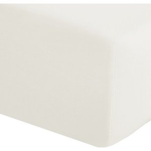 Krémové napínací perkálové prostěradlo 135x190 cm Easy Iron Percale – Catherine Lansfield obraz