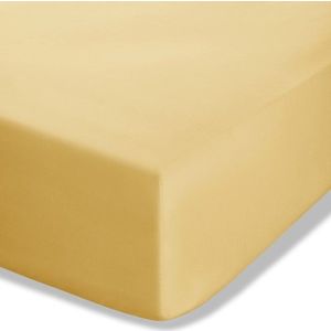 Žluté napínací perkálové prostěradlo 150x200 cm Easy Iron Percale – Catherine Lansfield obraz