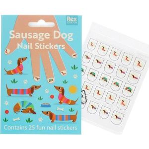 Kreativní sada Sunny Sausage Dog – Nail stickers – Rex London obraz