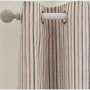 Hnědé závěsy v sadě 2 ks 117x137 cm Logan Stripe – Catherine Lansfield obraz