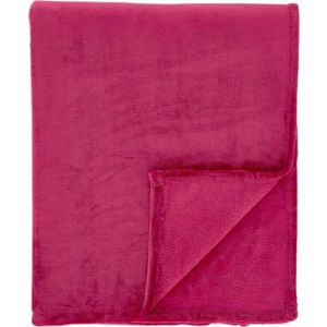 Růžový přehoz z mikroplyše 200x240 cm Raschel Velvet – Catherine Lansfield obraz
