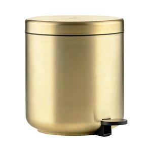 Nášlapný odpadkový koš z nerezové oceli v mosazné barvě 4 l Ume Brass – Zone obraz