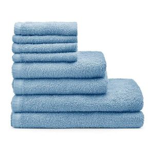 Modré rychleschnoucí/froté bavlněné ručníky a osušky v sadě 8 ks Quick Dry – Catherine Lansfield obraz