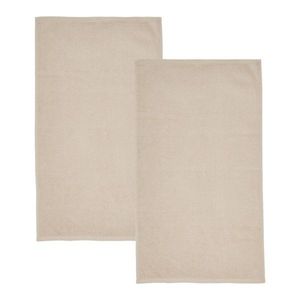 Béžové rychleschnoucí/froté bavlněné osušky v sadě 2 ks 90x140 cm Quick Dry – Catherine Lansfield obraz