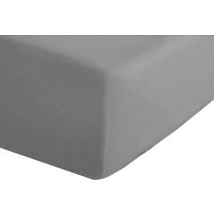 Šedé napínací perkálové prostěradlo 150x200 cm Easy Iron Percale – Catherine Lansfield obraz