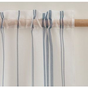 Bílá voálová záclona 140x183 cm Harbour Stripe – Catherine Lansfield obraz