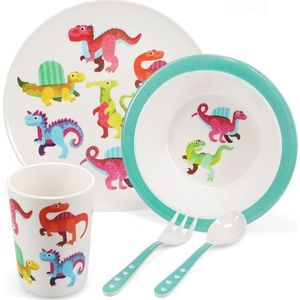 Dětská jídelní sada 5 ks Baby Dinos – Rex London obraz
