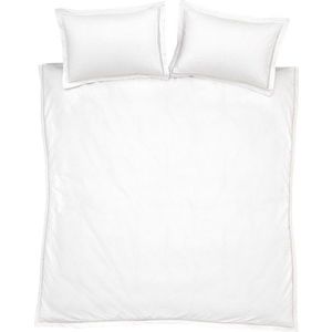 Bílé bavlněné povlečení na jednolůžko 135x200 cm Oxford Lace Trim – Bianca obraz
