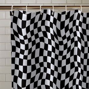 Sprchový závěs 180x180 cm Checkerboard – Catherine Lansfield obraz