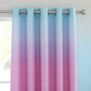Růžový/fialový dětský závěs 2 ks 168x183 cm Ombre Rainbow Clouds – Catherine Lansfield obraz