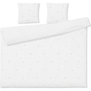 Bílé povlečení na dvoulůžko/prodloužené z bavlněného perkálu 200x220 cm Daisy – JUNA obraz