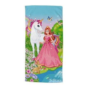 Dětská sametová plážová osuška 75x150 cm Fairytale – Good Morning obraz