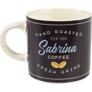 Antracitový/krémový keramický hrnek 350 ml Sabrina – Rex London obraz
