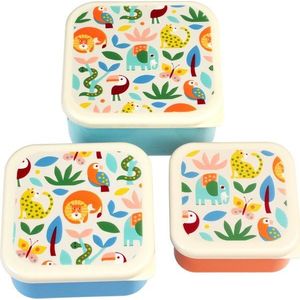 Dětské svačinové boxy v sadě 3 ks Wild Wonders – Rex London obraz