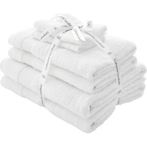 Bílé froté bavlněné ručníky a osušky v sadě 6 ks Anti-Bacterial – Catherine Lansfield obraz