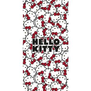 Červená/bílá bavlněná dětská osuška 70x140 cm Hello Kitty – Jerry Fabrics obraz
