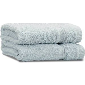 Světle modré froté bavlněné ručníky v sadě 2 ks 30x30 cm Zero Twist – Catherine Lansfield obraz