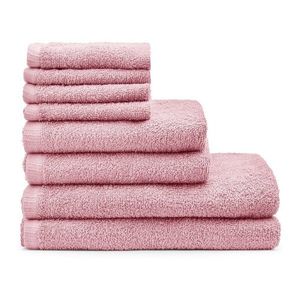 Růžové rychleschnoucí/froté bavlněné ručníky a osušky v sadě 8 ks Quick Dry – Catherine Lansfield obraz