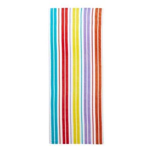 Bavlněná plážová osuška 78x200 cm Rainbow Stripe – Catherine Lansfield obraz