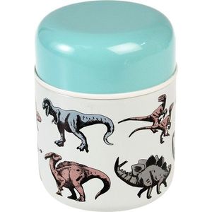 Modrá/krémová termoska na jídlo/dětská 280 ml Prehistoric Land – Rex London obraz