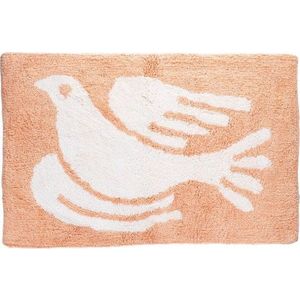 Broskvová koupelnová předložka 50x80 cm White Dove – Rex London obraz