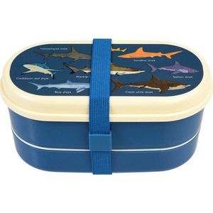 Tmavě modrý dětský svačinový box Sharks – Rex London obraz