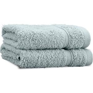 Šedozelené froté bavlněné ručníky v sadě 2 ks 30x30 cm Zero Twist – Catherine Lansfield obraz