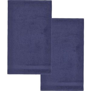 Tmavě modré froté bavlněné osušky v sadě 2 ks 90x140 cm Anti-Bacterial – Catherine Lansfield obraz