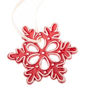 Keramická vánoční ozdoba ø 6 cm Gingerbread Flake – Dakls obraz