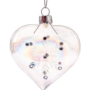 Skleněná vánoční ozdoba 8, 5 cm Heart – Dakls obraz