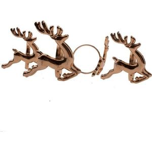 Kovové kroužky na ubrousky v sadě 4 ks Deer – Dakls obraz