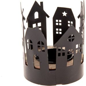 Kovový svícen s vánočním motivem Houses – Dakls obraz