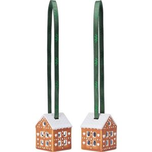 Keramické vánoční ozdoby v sadě 2 ks 5 cm Gingerbread – Kähler Design obraz