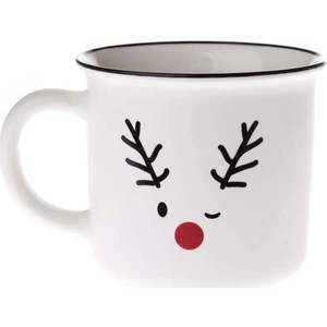 Bílý porcelánový hrnek s vánočním motivem 380 ml Reindeer – Dakls obraz