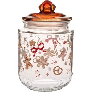 Skleněná dóza na sušenky Gingerbread – Dakls obraz