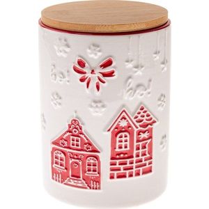 Keramická dóza na sušenky Christmas cottage – Dakls obraz