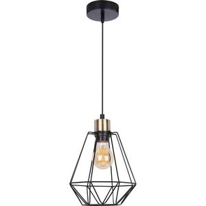 Černé kovové závěsné svítidlo ø 19 cm Primo – Candellux Lighting obraz