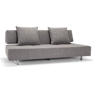 Šedobéžová rozkládací pohovka Innovation Long Horn Twist Granite obraz