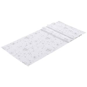 X-Mas BĚHOUN NA STŮL, 40/150 cm, barvy stříbra, bílá obraz