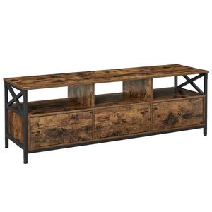 Boxxx NÍZKÁ KOMODA, hnědá, černá, 147/50/40 cm obraz