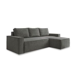 MID.YOU ROHOVÁ SEDAČKA, textil, tmavě šedá obraz