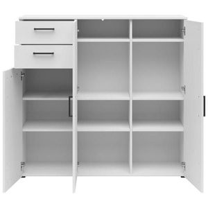 Carryhome KOMODA, bílá, 120/115/40 cm obraz
