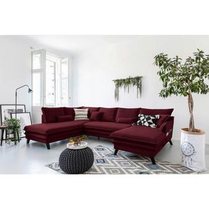P & B SEDACÍ SOUPRAVA, textil, bordeaux obraz