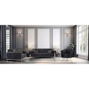 Livetastic DVOUMÍSTNÁ POHOVKA, textil, černá obraz
