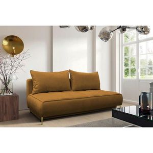 MID.YOU ROZKLÁDACÍ POHOVKA, textil, rezavá obraz