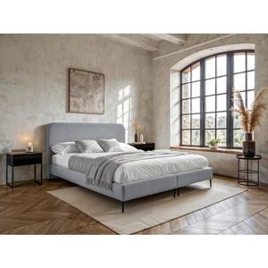 MID.YOU POSTEL BOXSPRING, 180/200 cm, světle šedá obraz