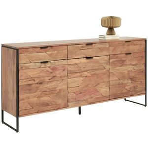 Ambia Garden ŠIROKÁ KOMODA, akácie, černá, barvy akácie, 175/86/40 cm obraz