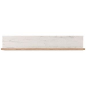 Ti'me NÁSTĚNNÁ POLICE, barvy stříbrného dubu, 120/22/19, 5 cm obraz