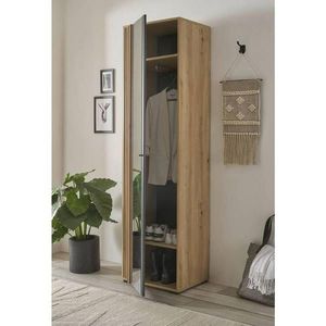 Carryhome SKŘÍŇ NA ODĚV, černá, dub artisan, 57/195/38 cm obraz
