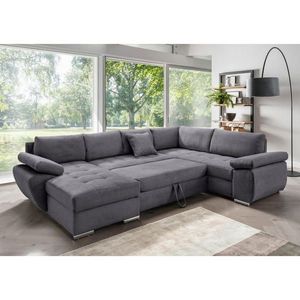 Livetastic SEDACÍ SOUPRAVA, textil, šedá obraz
